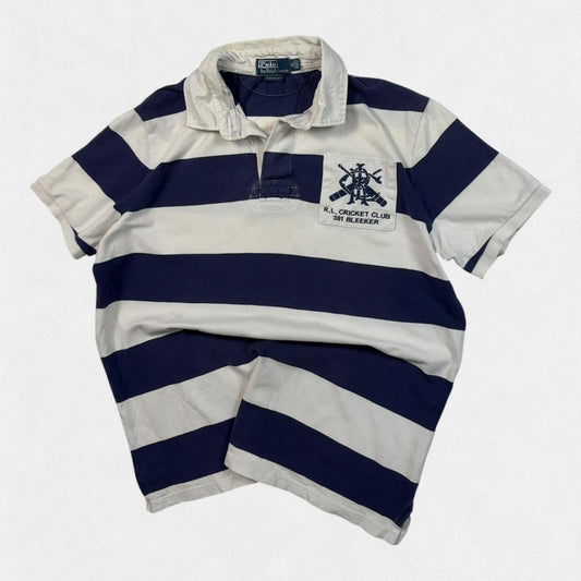 Vintage Polo Ralph Lauren Bleeker striped polo shirt (XL)