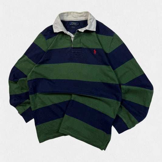 Polo Ralph Lauren striped rugby polo shirt (M)