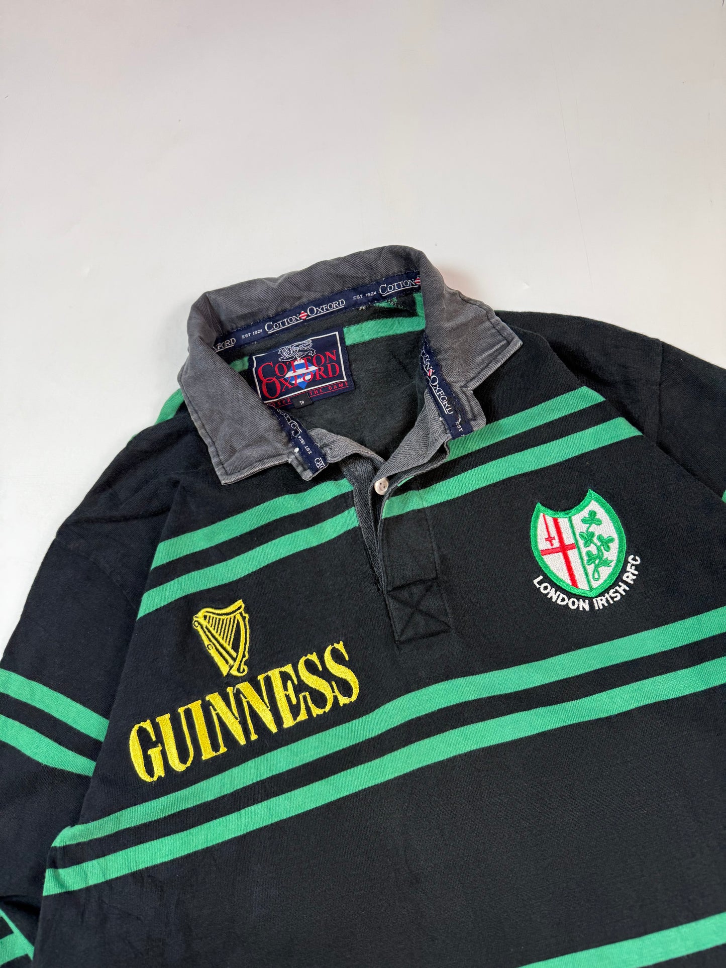 Vintage London Irish 1997/98 Cotton Oxford rugby shirt (L)