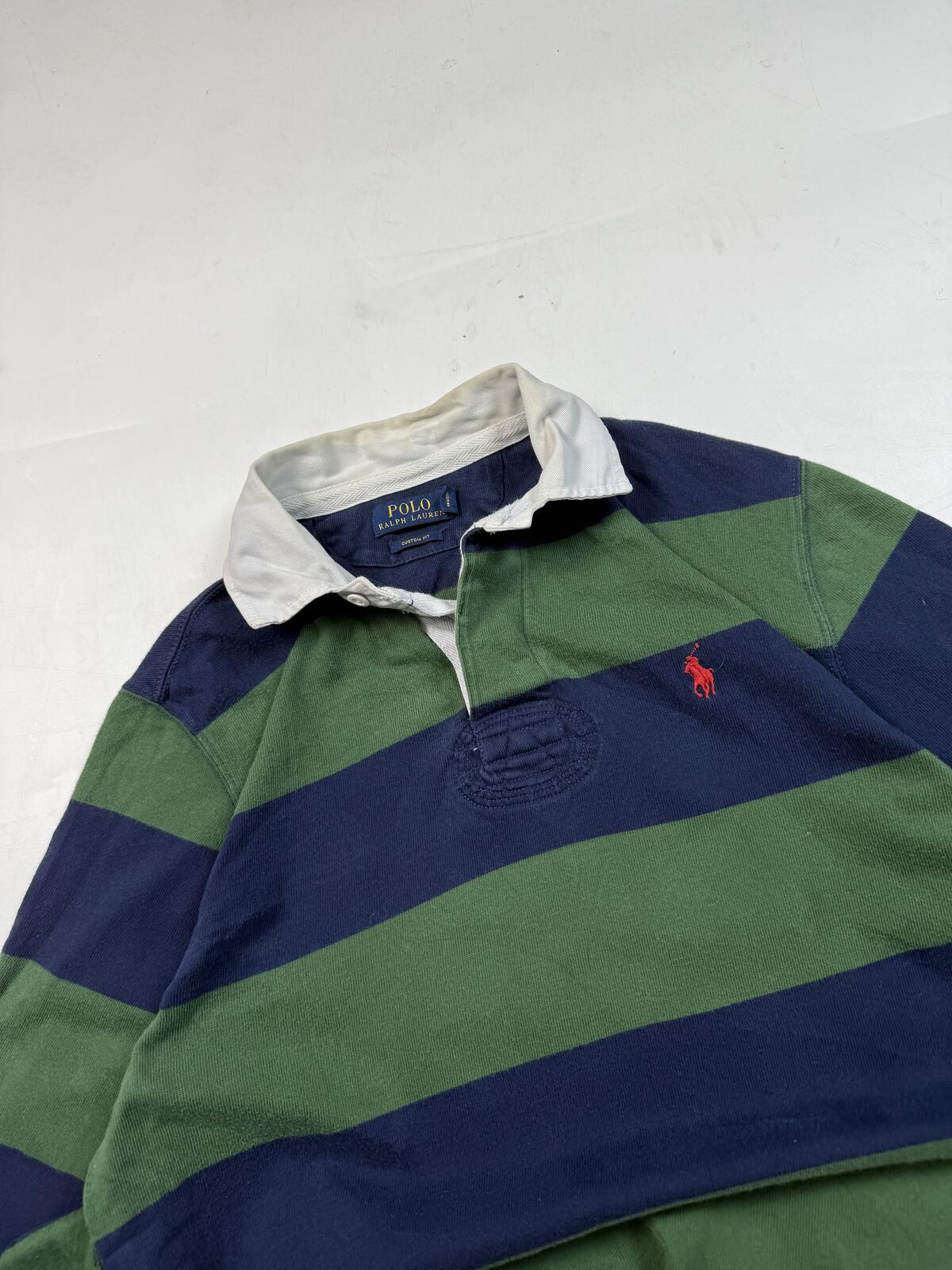 Polo Ralph Lauren striped rugby polo shirt (M)
