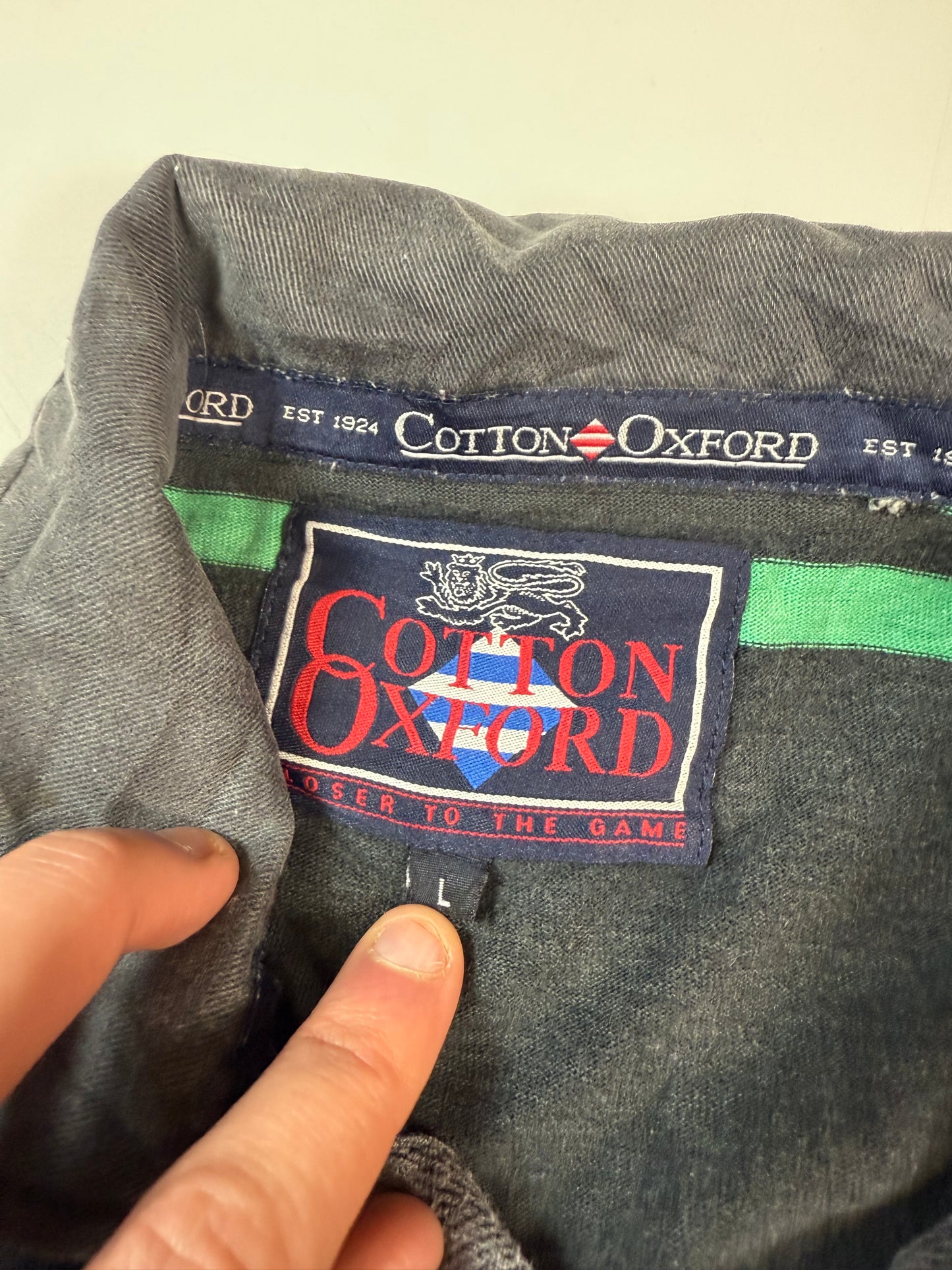 Vintage London Irish 1997/98 Cotton Oxford rugby shirt (L)