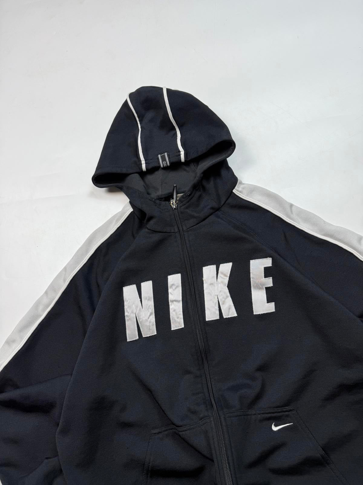 Vintage Nike spell out full zip hoodie (XL)