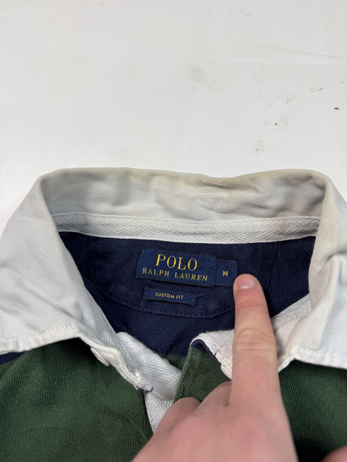 Polo Ralph Lauren striped rugby polo shirt (M)