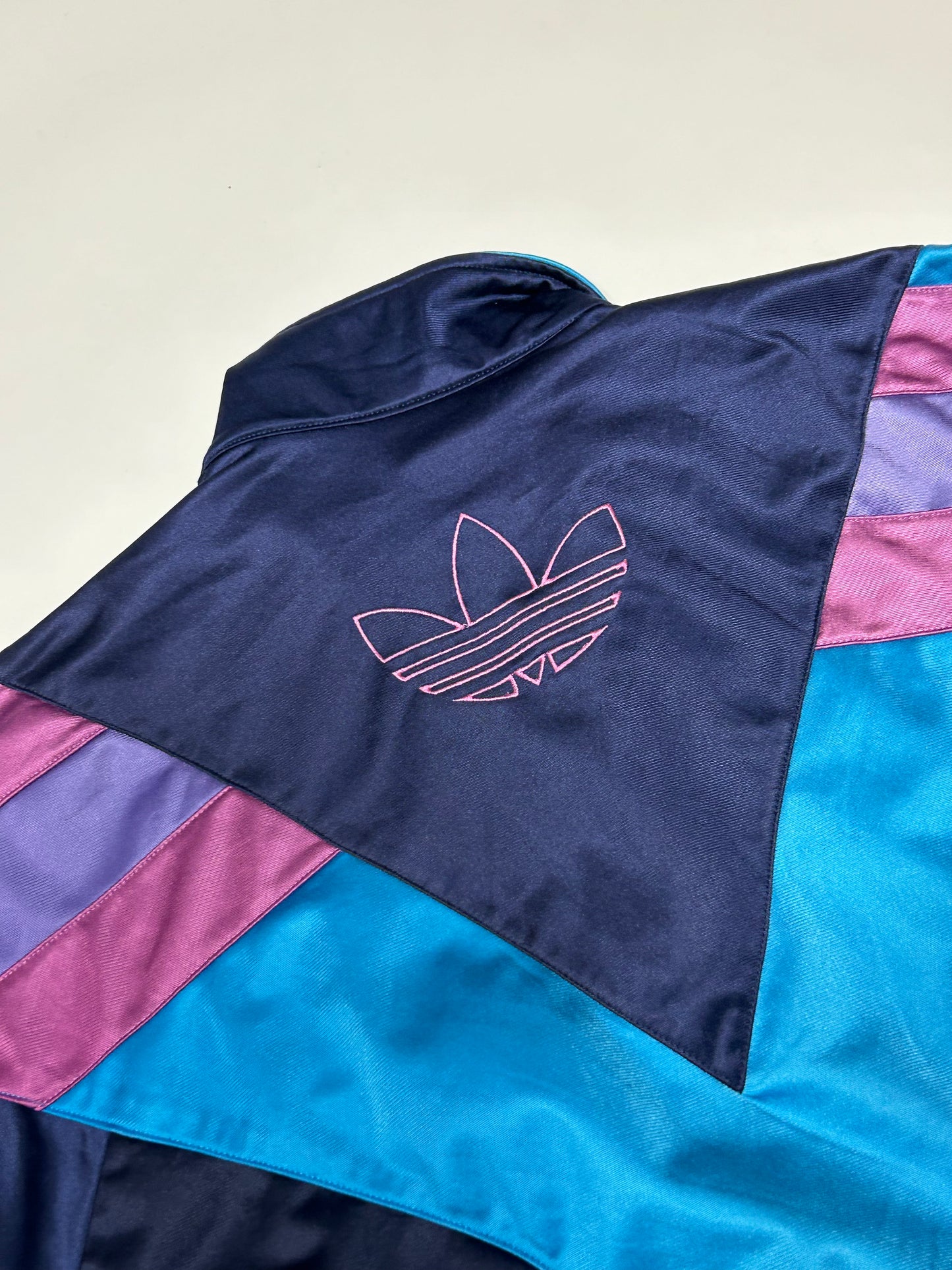 Vintage 90s Adidas colour block track jacket (M)