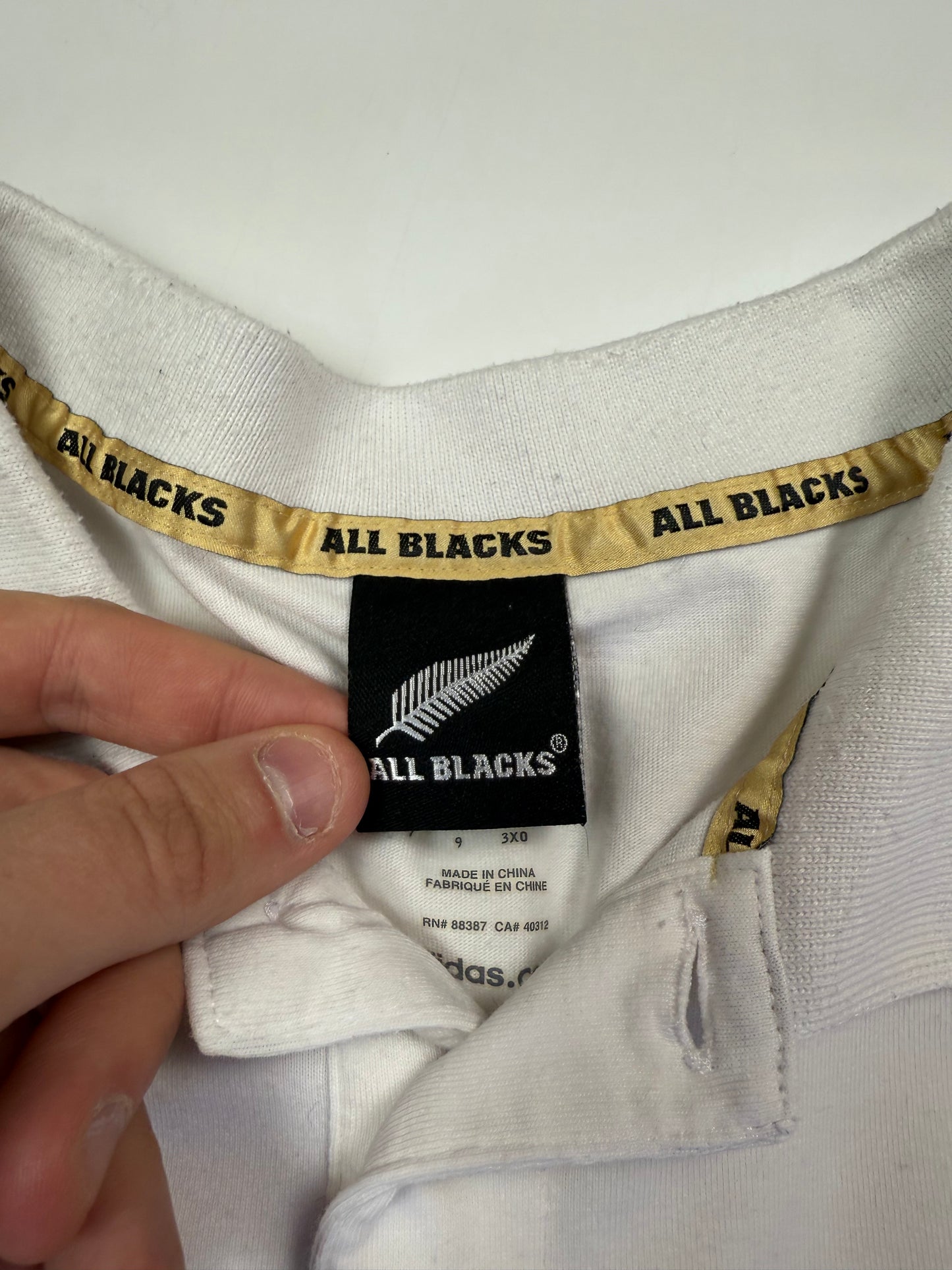 New Zealand all blacks Adidas rugby union polo shirt (XL)