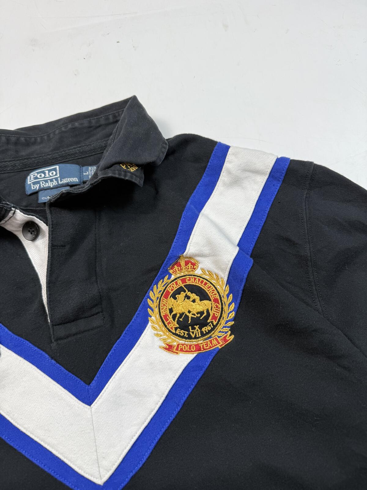 Vintage Polo Ralph Lauren challenge cup rugby polo (L)