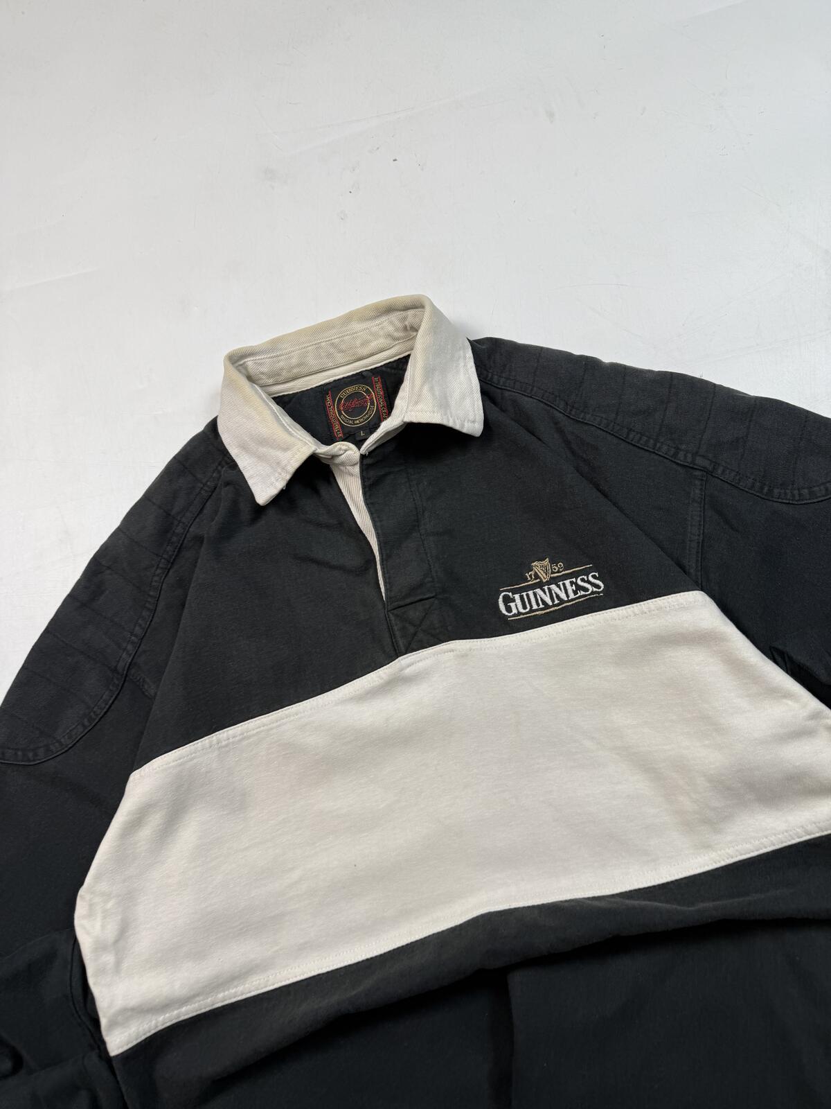Vintage Guinness beer rugby polo shirt