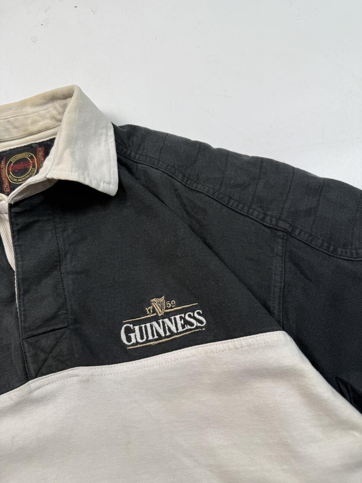 Vintage Guinness beer rugby polo shirt