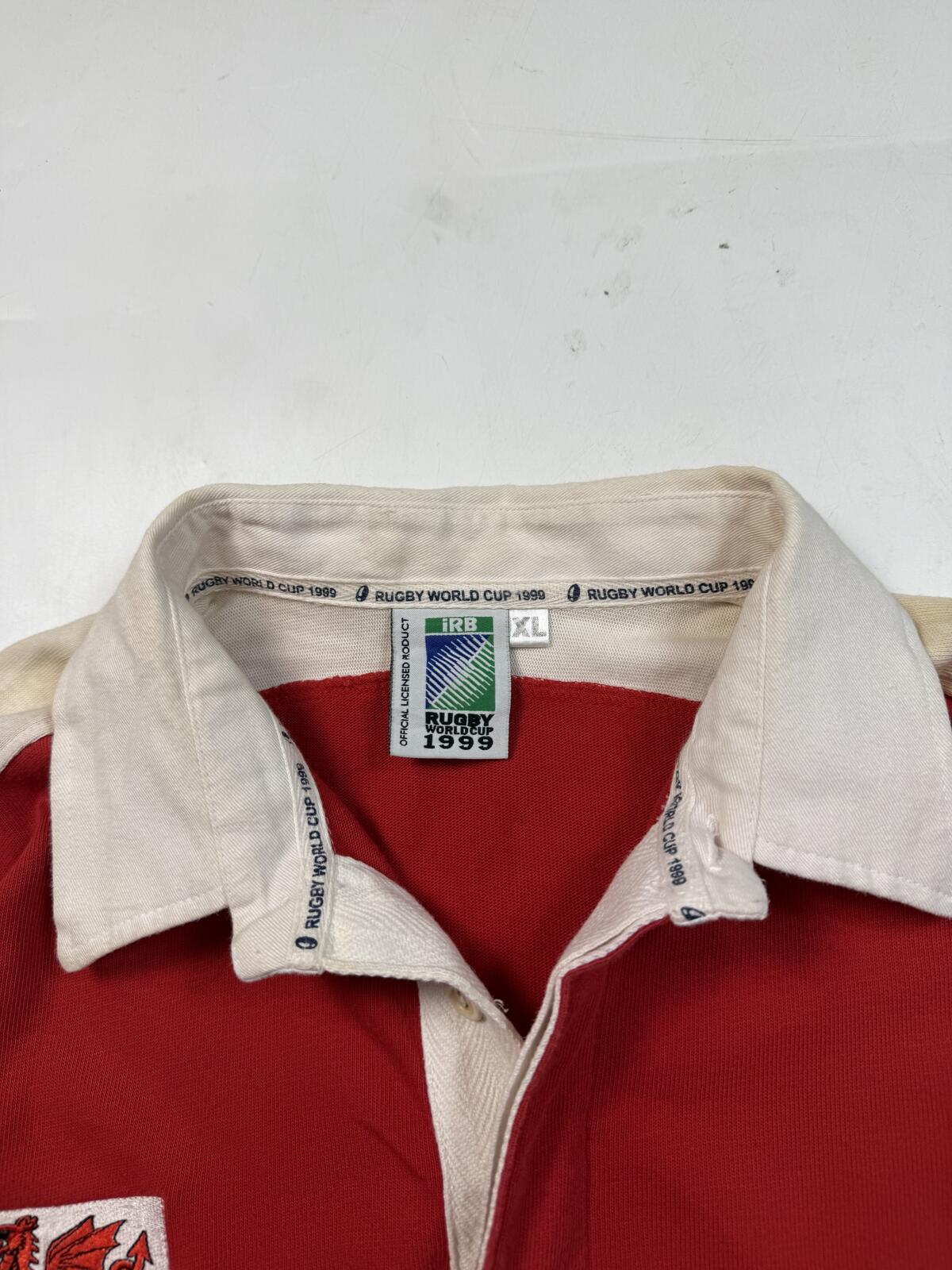 Vintage Wales 1999 world cup rugby union shirt (XL)