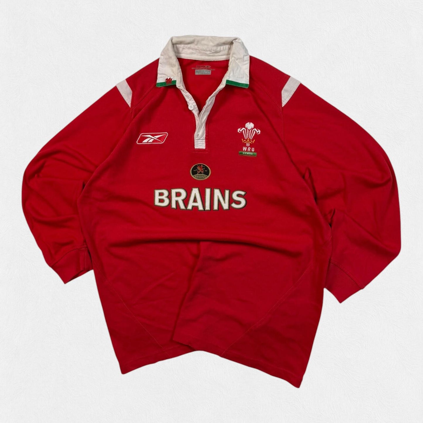 Vintage Wales 2005/06 Reebok rugby union shirt (L)