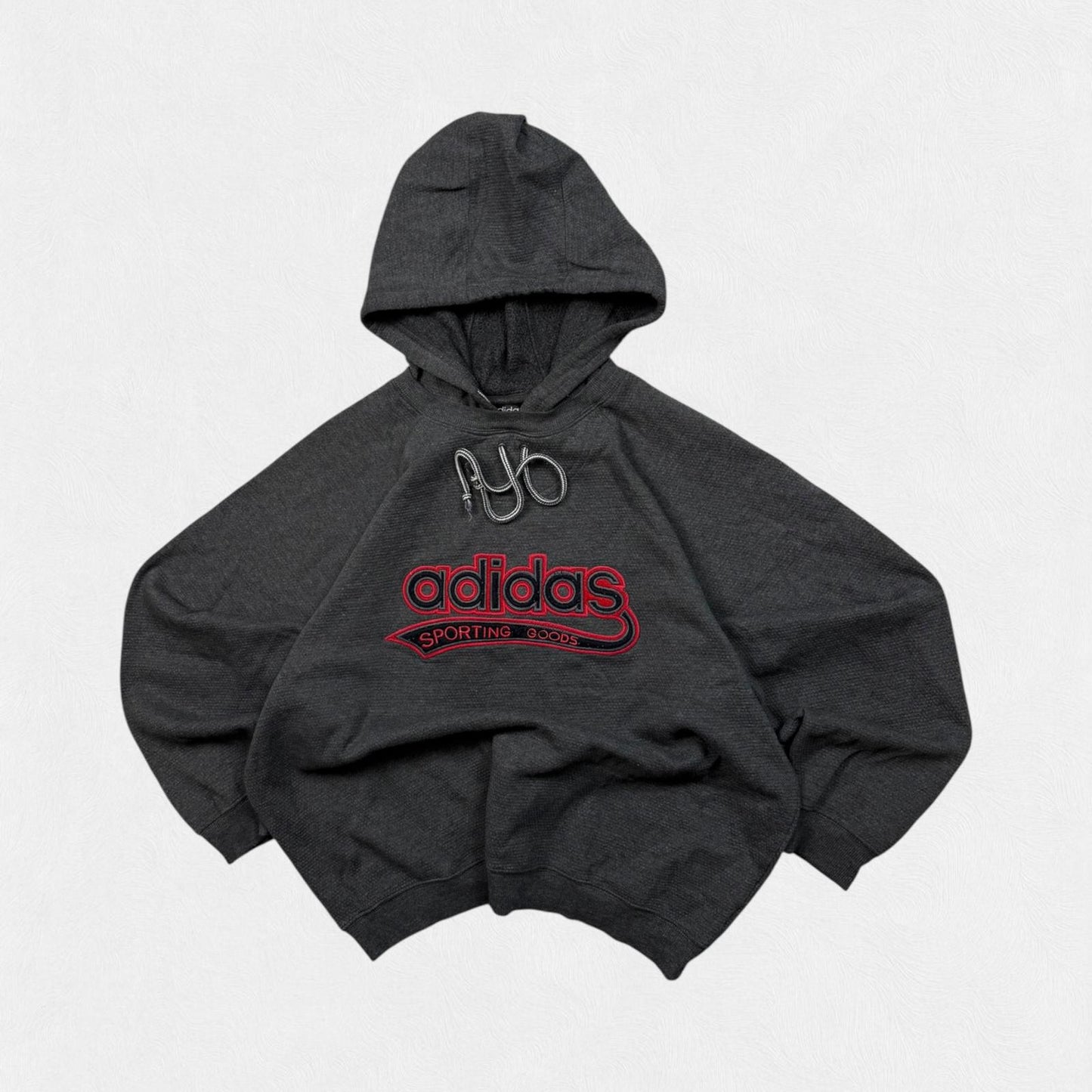 Vintage 90s adidas originals spell out hoodie (M)