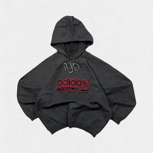 Vintage 90s adidas originals spell out hoodie (M)