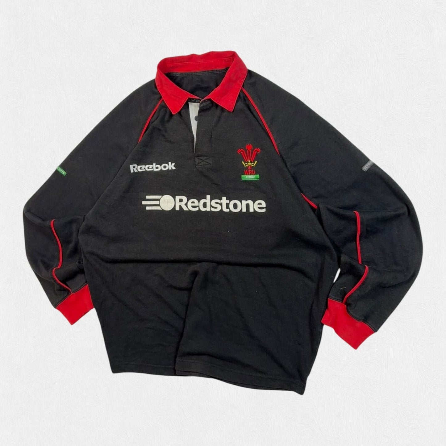 Vintage Wales 2002-04 Reebok away rugby union shirt (L)