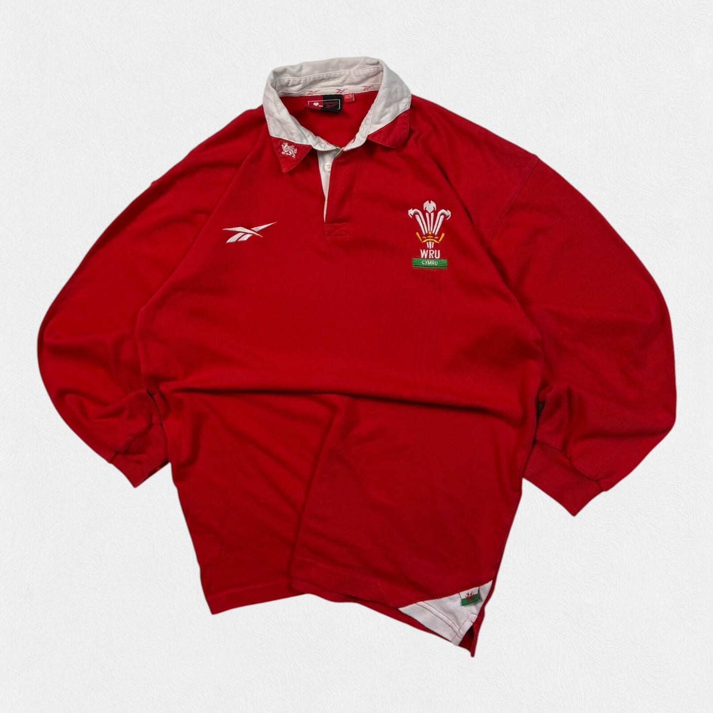 Vintage Wales 1998-00 Reebok rugby union shirt (M)
