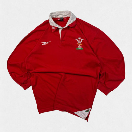 Vintage Wales 1998-00 Reebok rugby union shirt (M)
