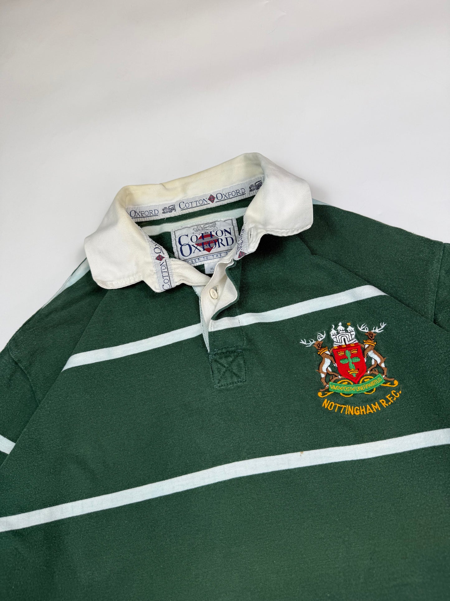 Vintage Nottingham 1993-95 Cotton Oxford home rugby shirt (XL)