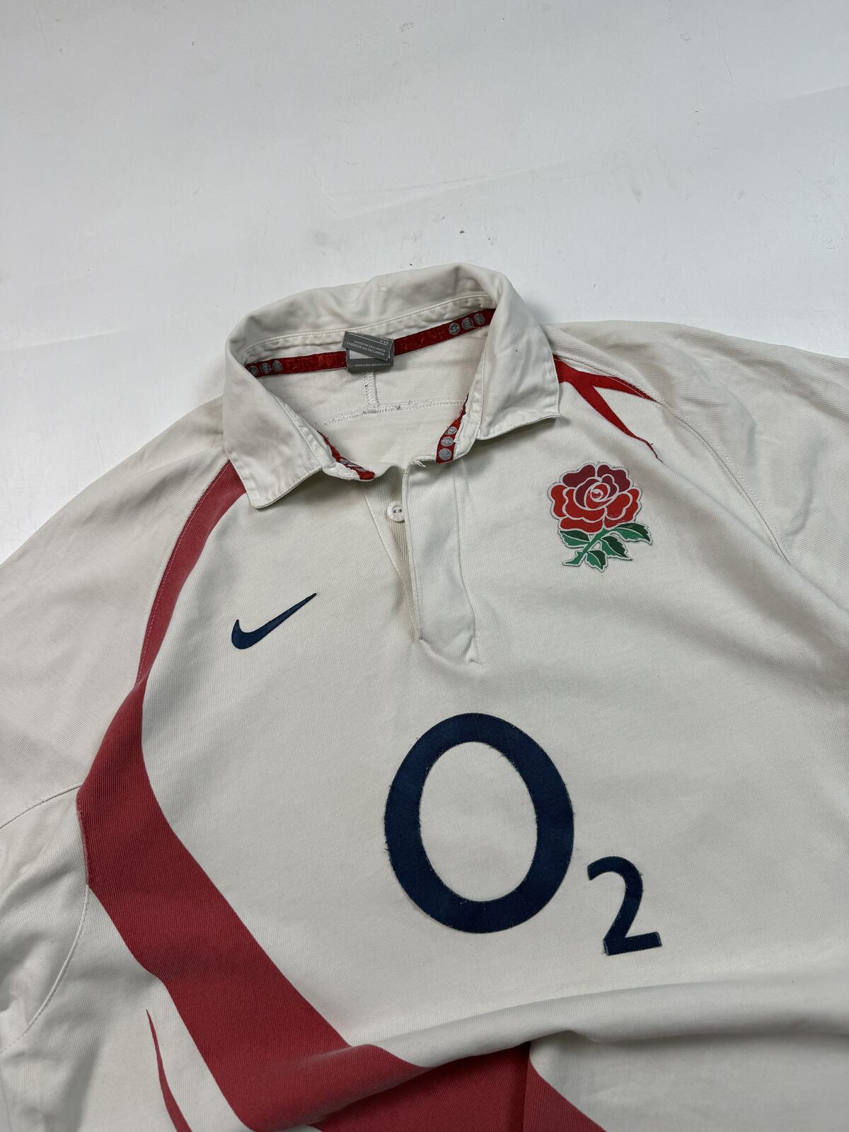 Vintage England 2007-09 Nike home rugby union shirt (XXL)