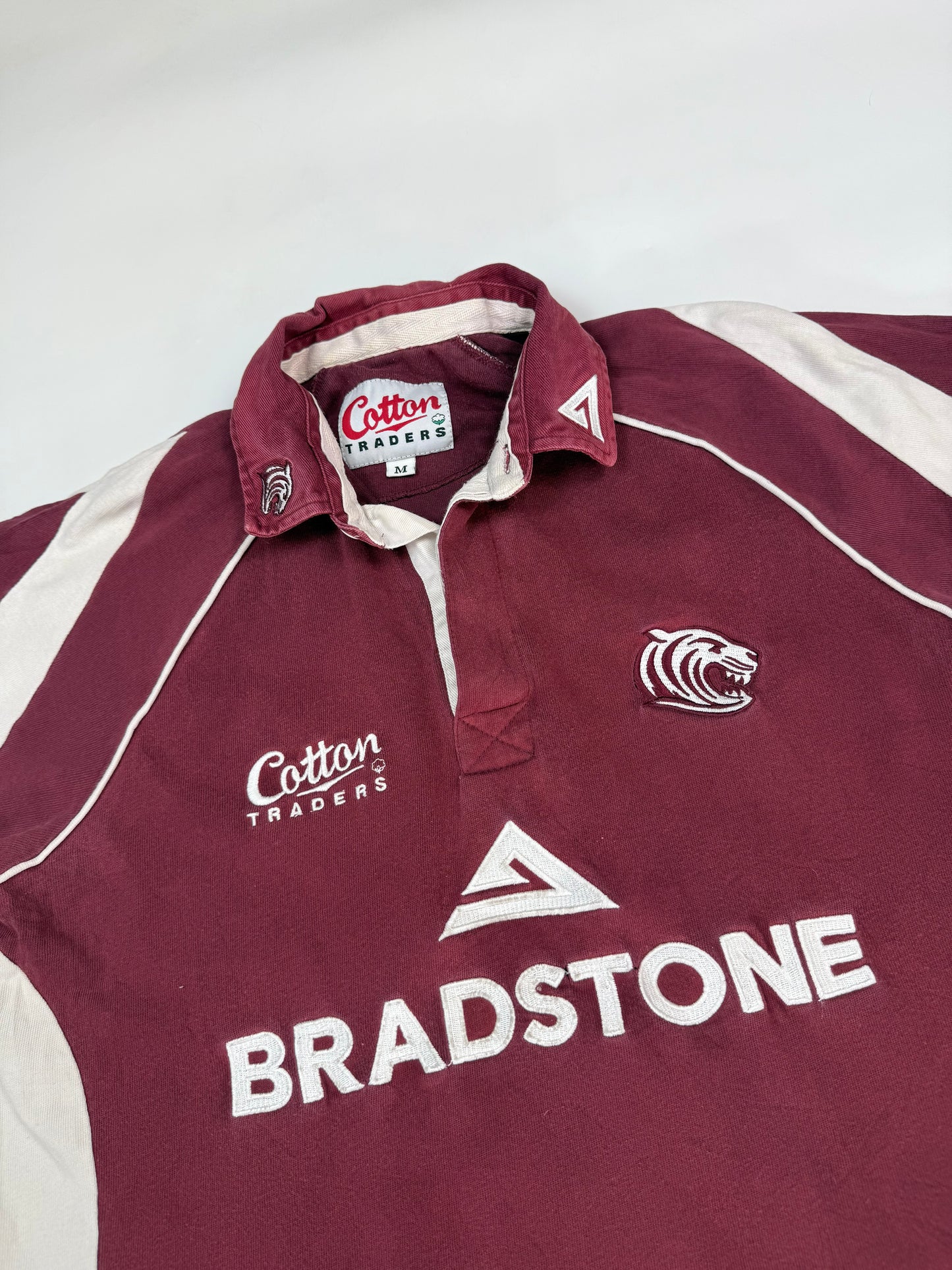 Vintage Leicester Tigers 2006/07 Cotton Traders training rugby shirt (M)