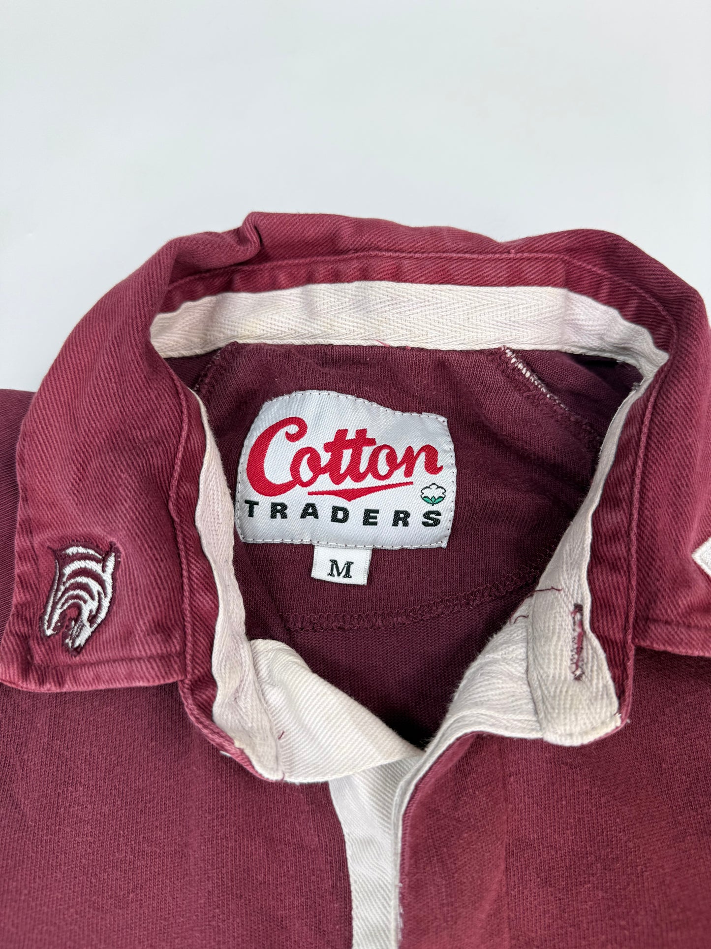 Vintage Leicester Tigers 2006/07 Cotton Traders training rugby shirt (M)