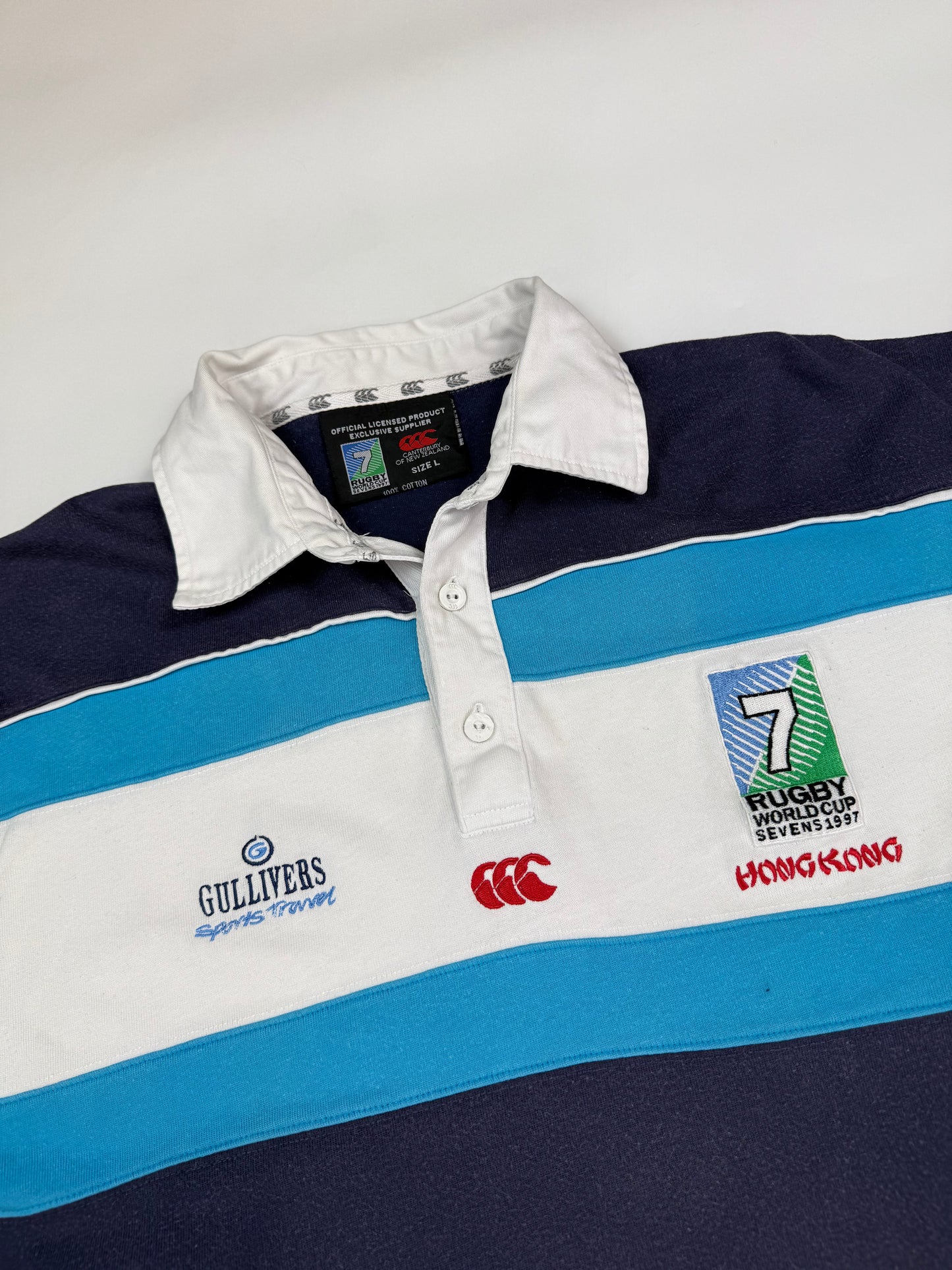 Vintage Hong Kong 1997 Canterbury rugby world cup sevens shirt (L)