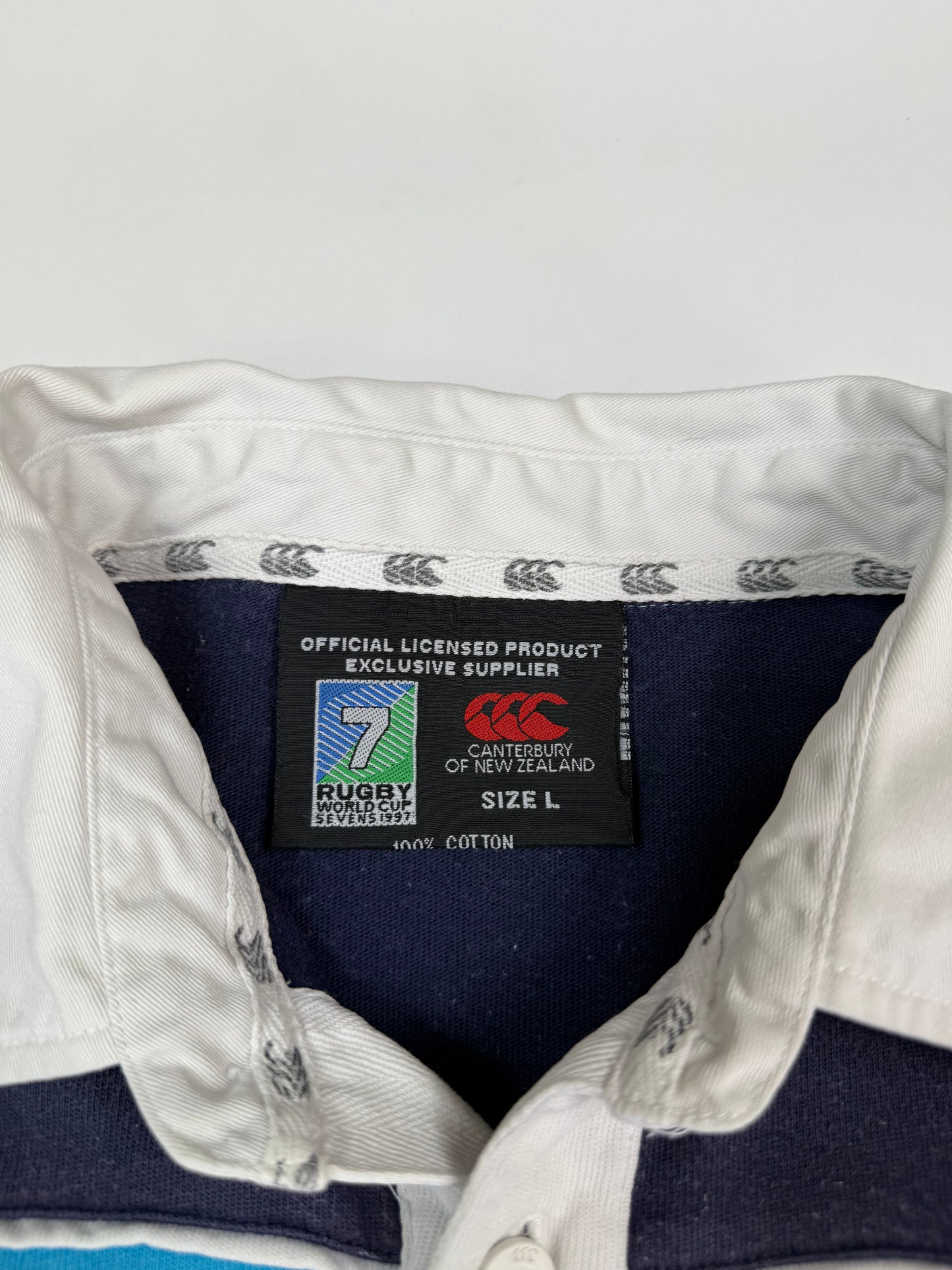 Vintage Hong Kong 1997 Canterbury rugby world cup sevens shirt (L)