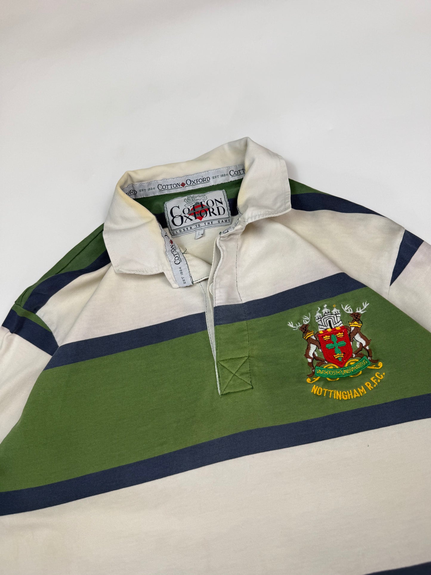 Vintage Nottingham 1996/97 Cotton Oxford rugby shirt (L)