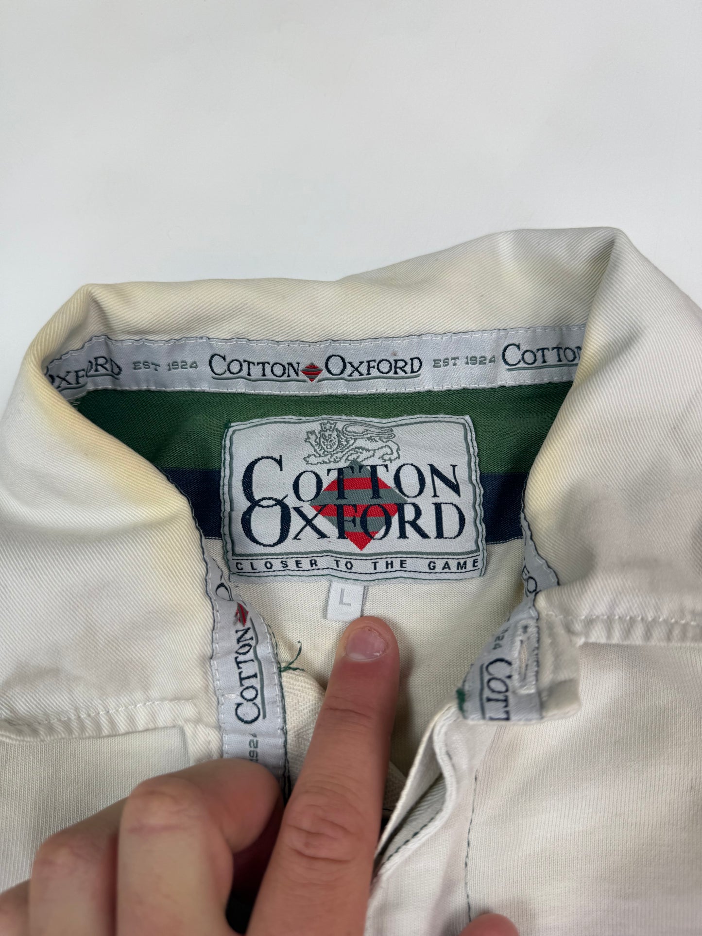 Vintage Nottingham 1996/97 Cotton Oxford rugby shirt (L)