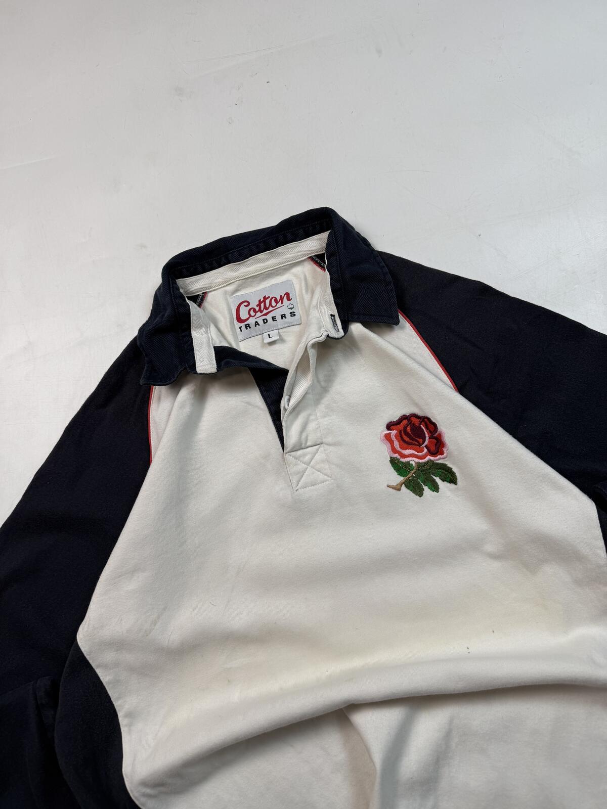 Vintage 90s England 1995/96 Cotton Traders rugby shirt (L)