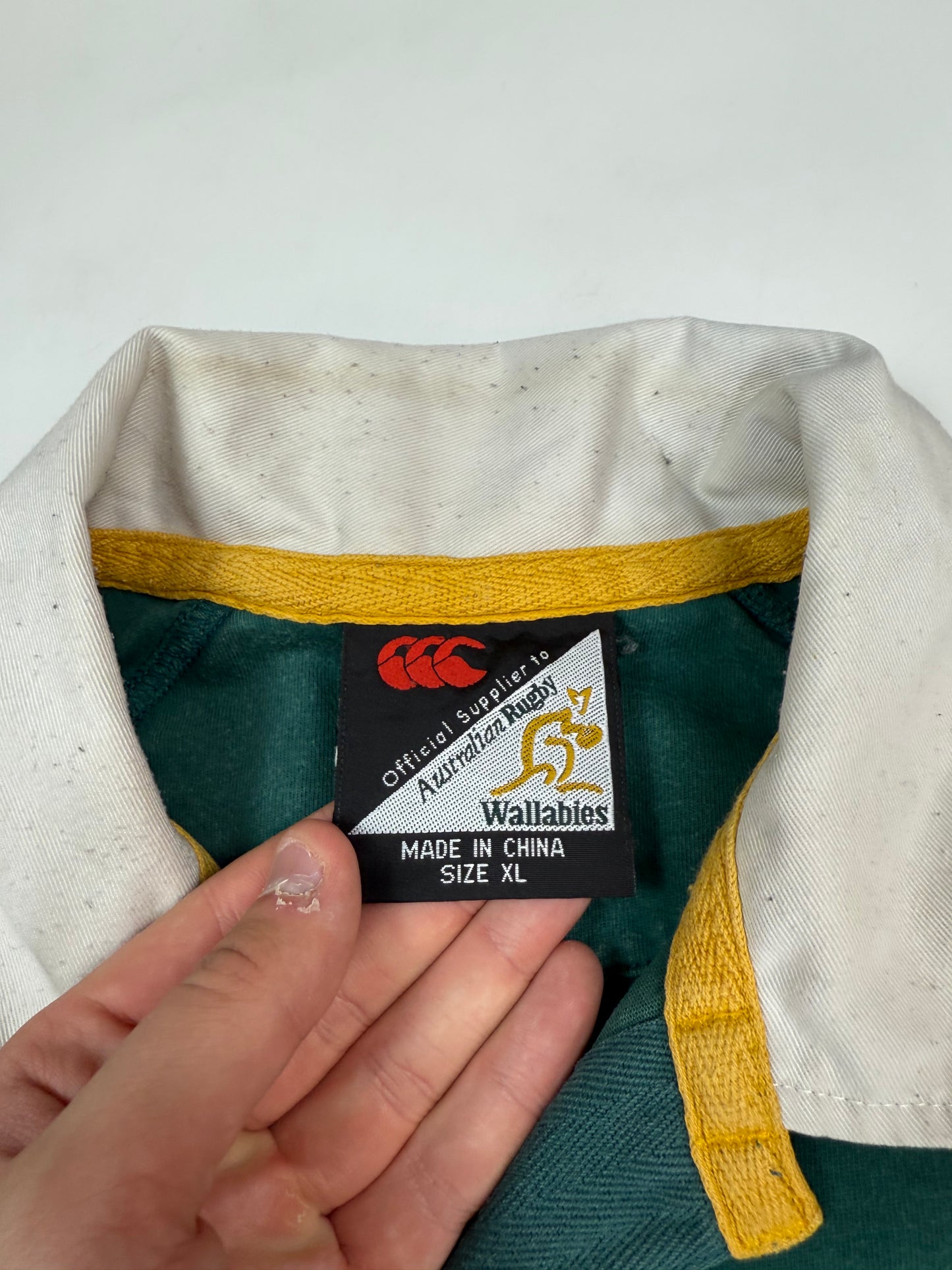 Vintage Australia Wallabies 1996/97 Canterbury training rugby shirt (XL)