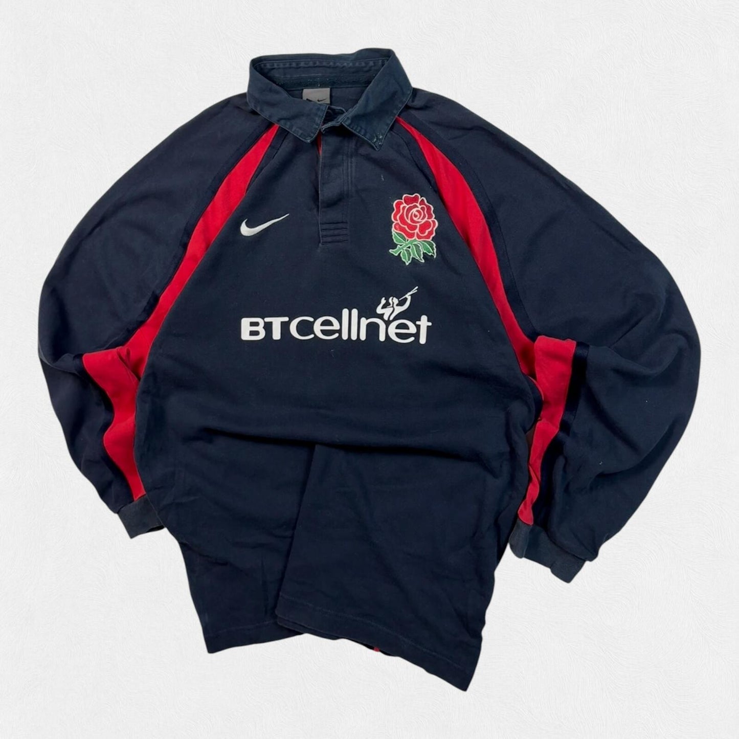 Vintage England 2001/02 Nike bt cellnet away rugby shirt (M)