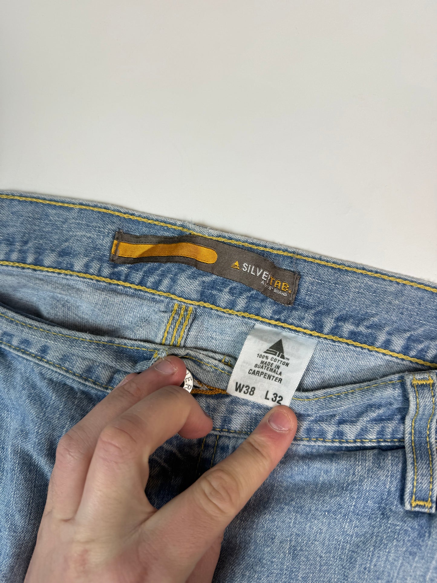 Vintage Levi's silver tab baggy carpenter jeans (W38)