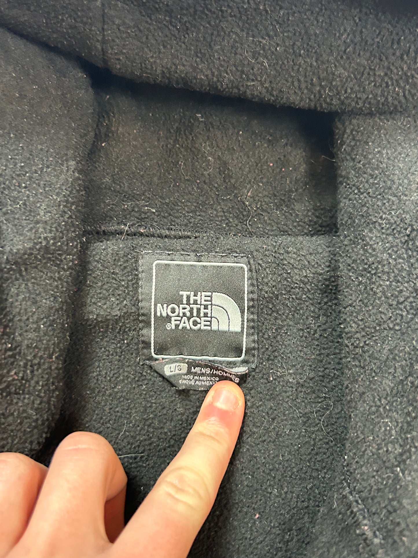 The North Face hooded denali fleece (L)