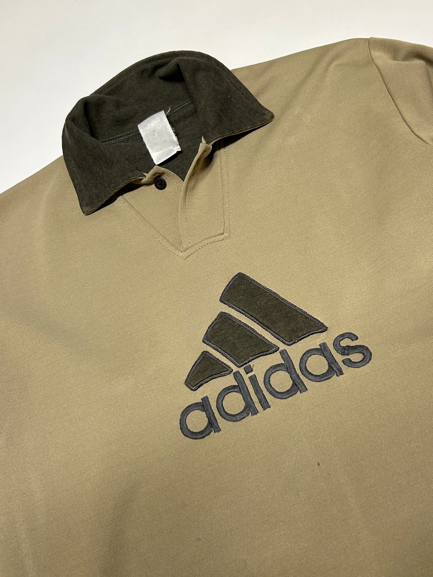 Vintage 90s Adidas collared sweatshirt (M)
