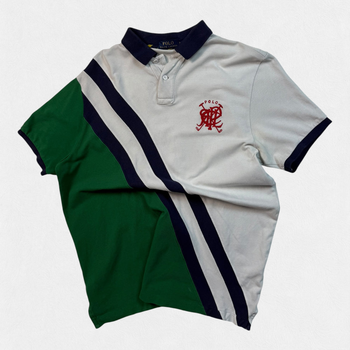 Polo Ralph Lauren colour block polo shirt (XL)