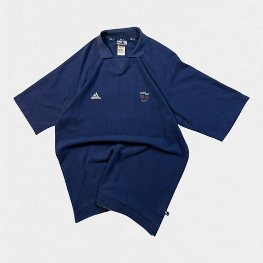 Vintage Great Britain Adidas olympic games polo shirt (L)