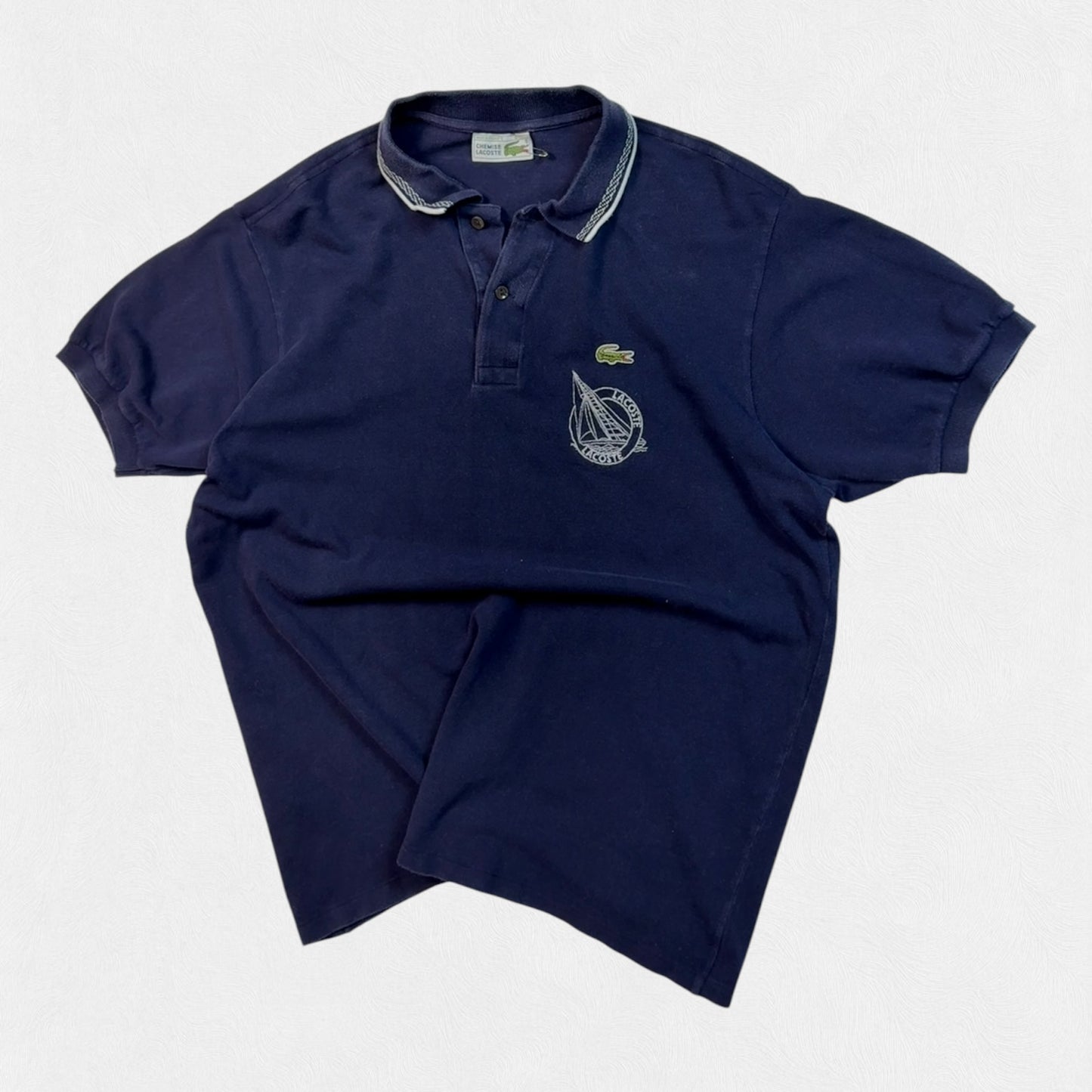 Vintage 80s Lacoste la chemise polo shirt (XL)