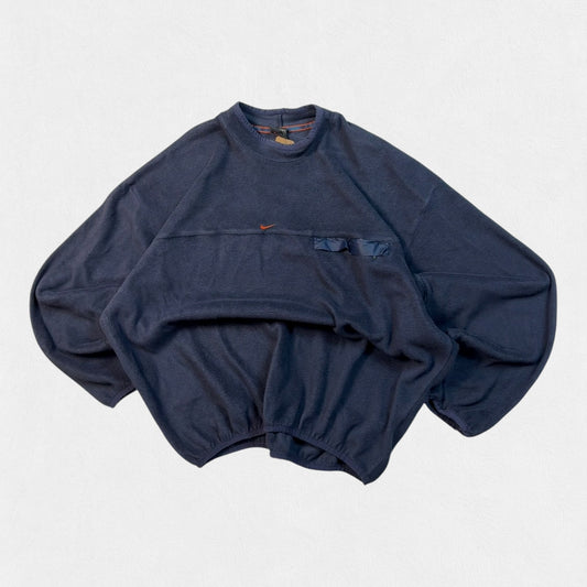 Vintage 90s Nike centre swoosh fleece sweatshirt (L)