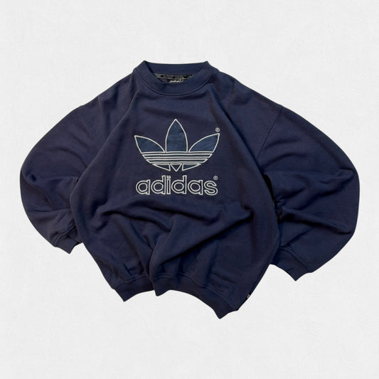 Vintage 90s Adidas originals centre logo sweatshirt (M)