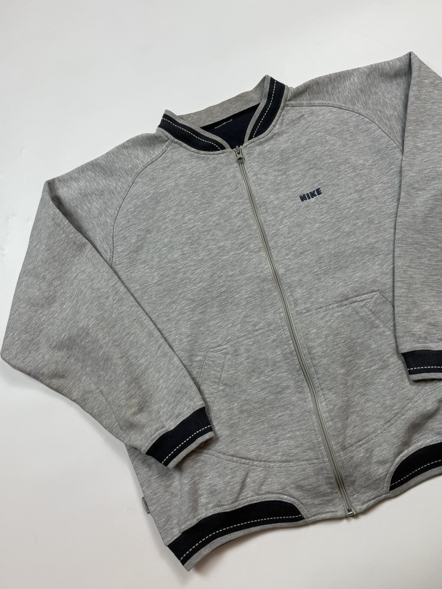 Vintage Nike spell out full zip sweatshirt (M)