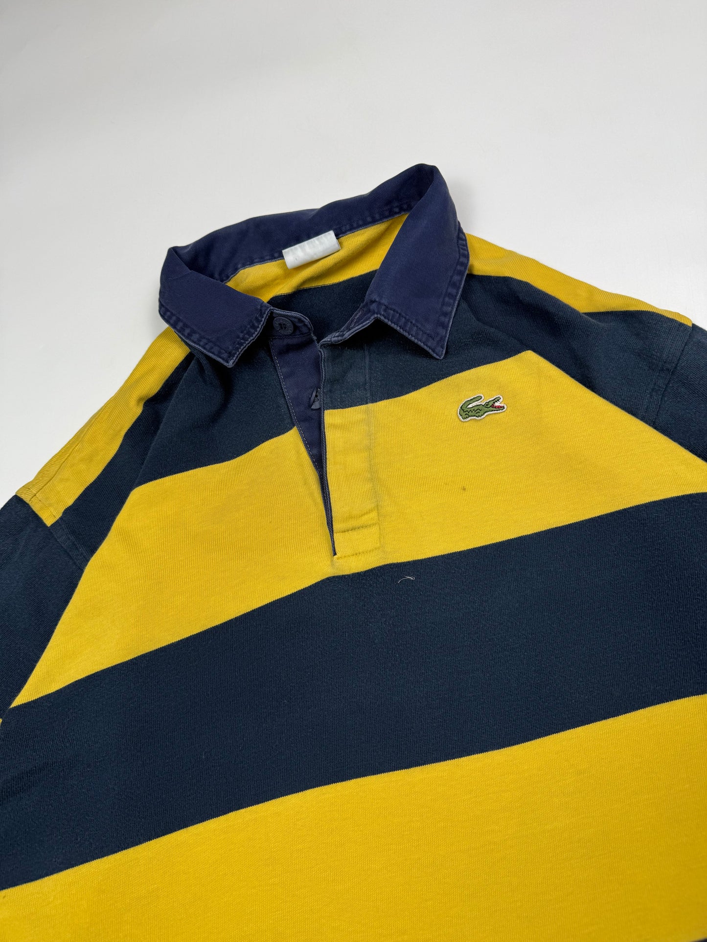 Vintage Lacoste striped rugby polo shirt (XL)