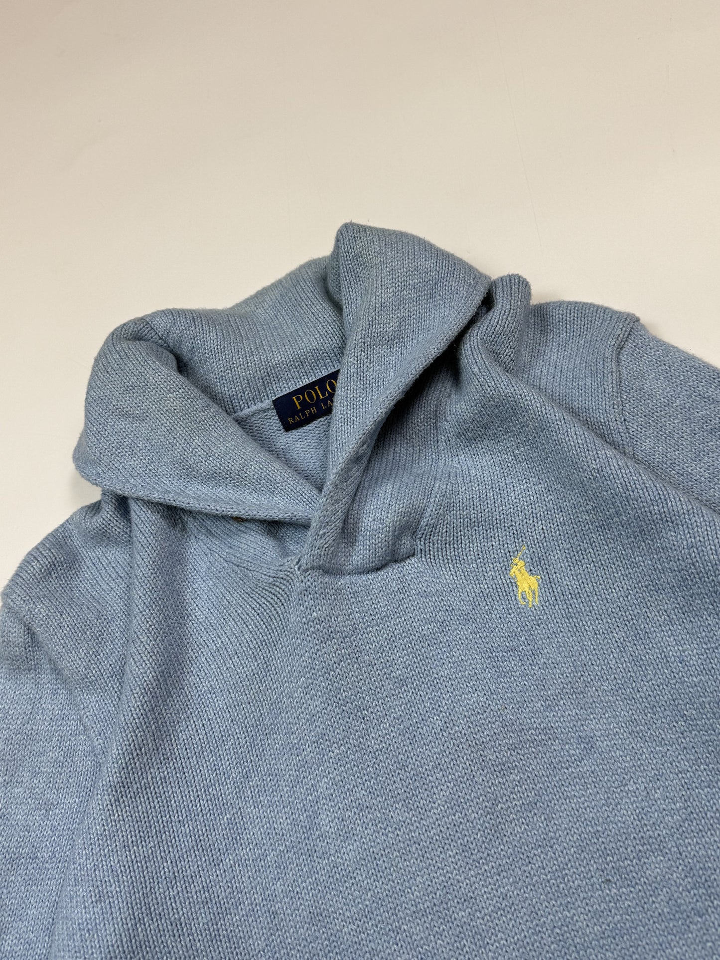 Polo Ralph Lauren shawl neck knit sweater (S)