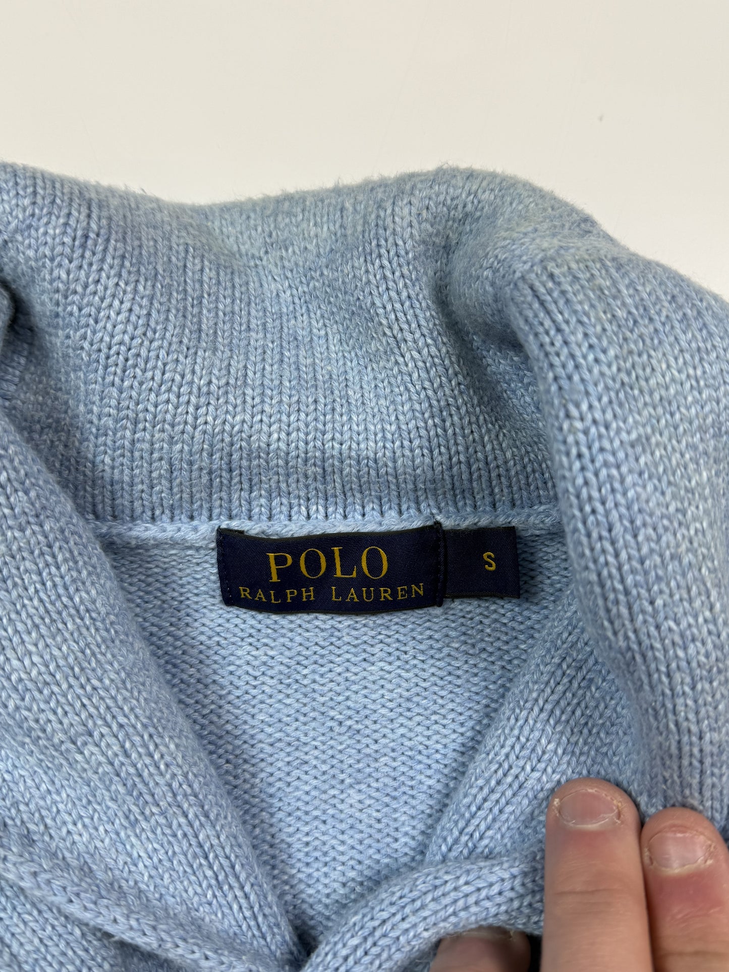 Polo Ralph Lauren shawl neck knit sweater (S)