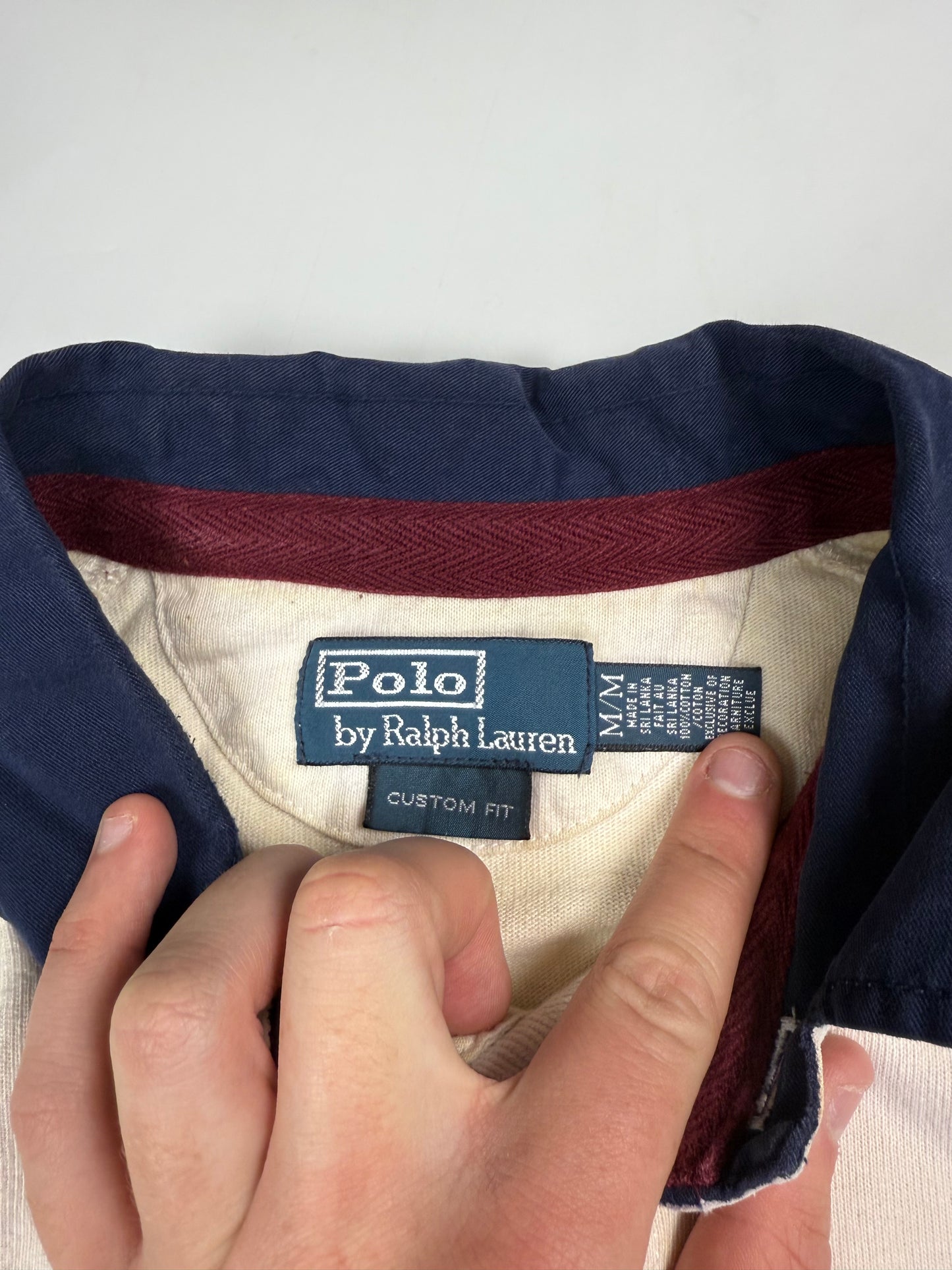 Vintage Polo Ralph Lauren big pony rugby polo shirt (M)