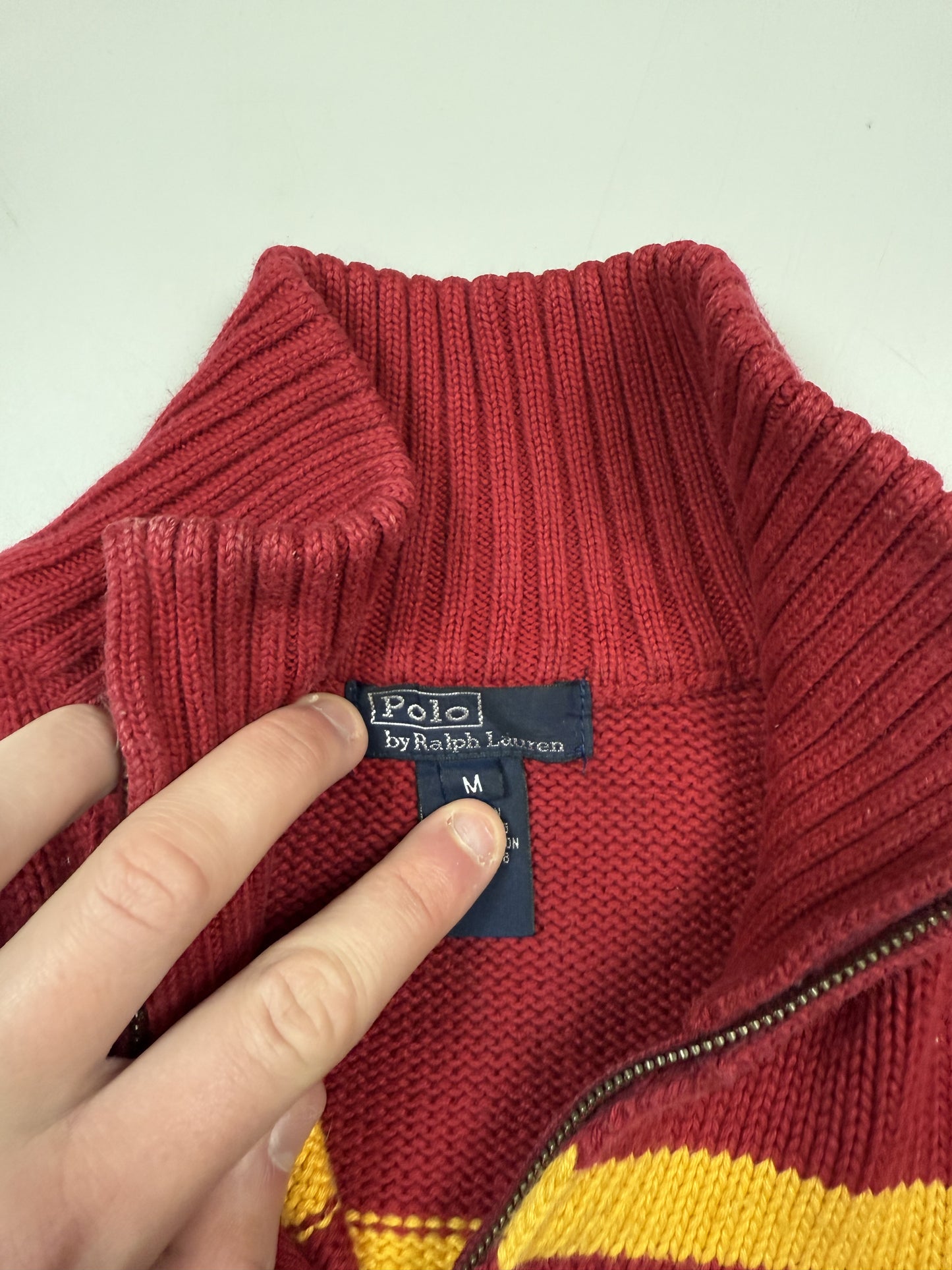 Polo Ralph Lauren quarter zip knit sweater (M)