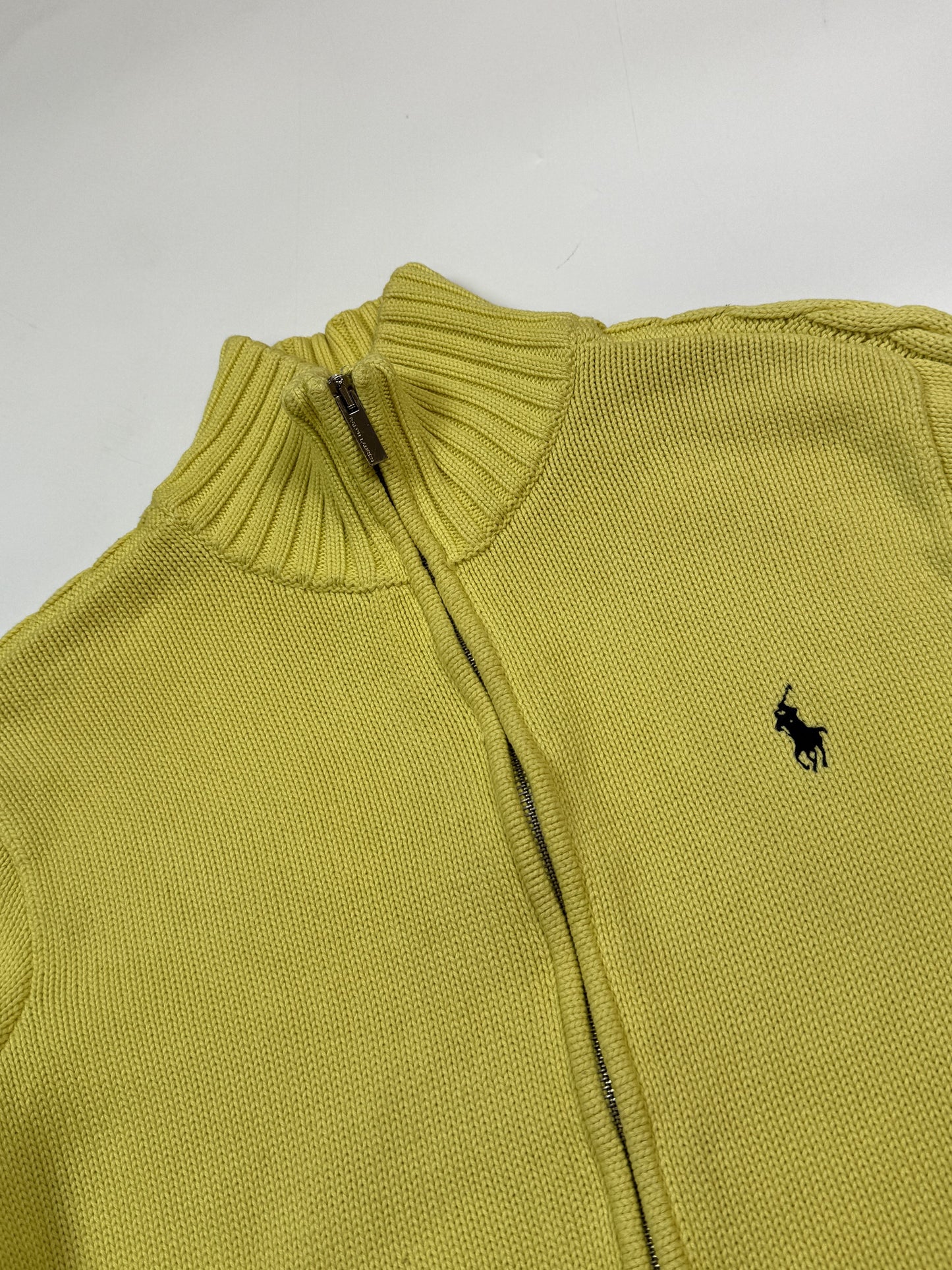 Ralph Lauren sport full zip knit sweater (XL)