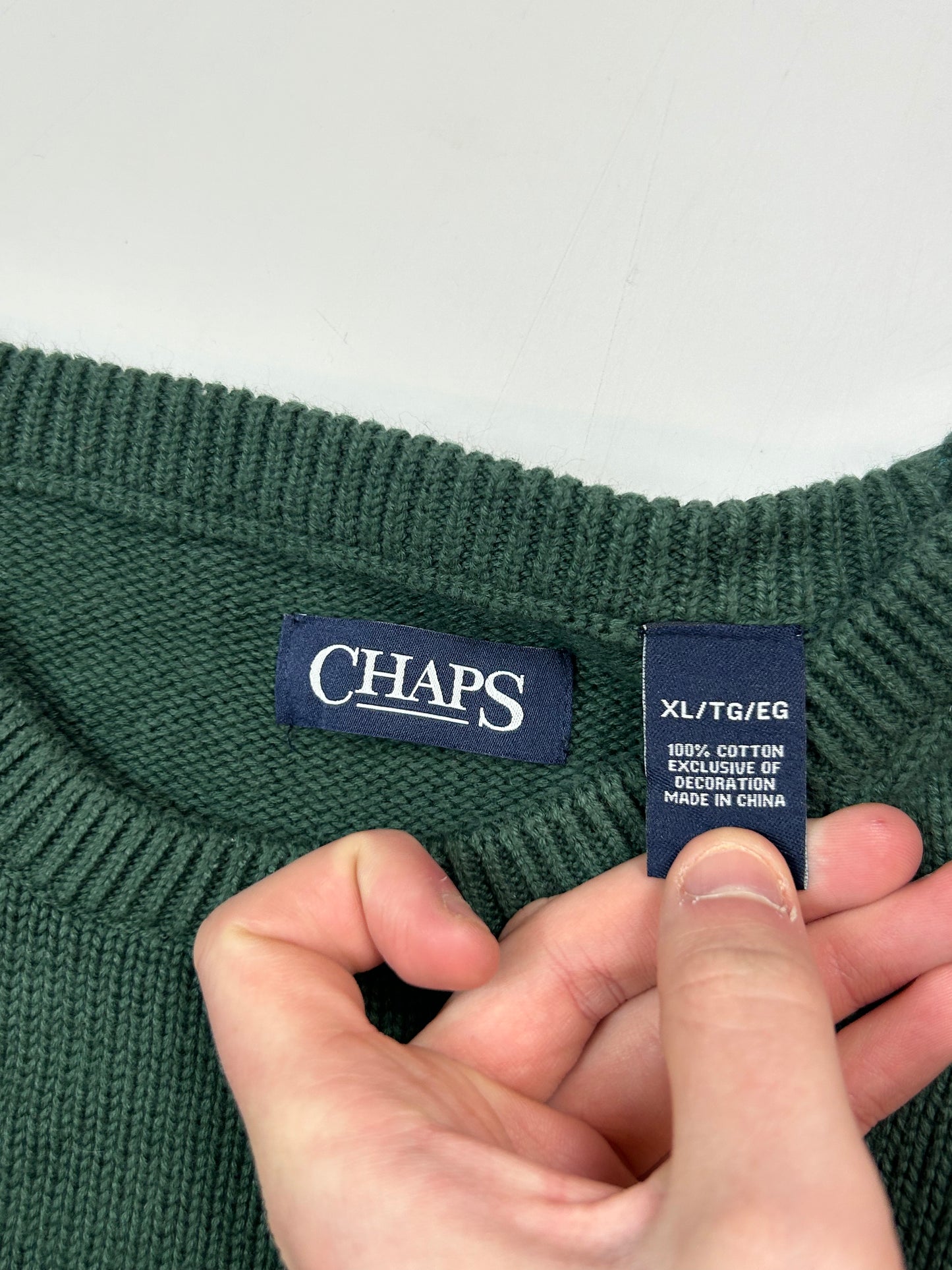 Vintage Chaps knit sweater (XL)