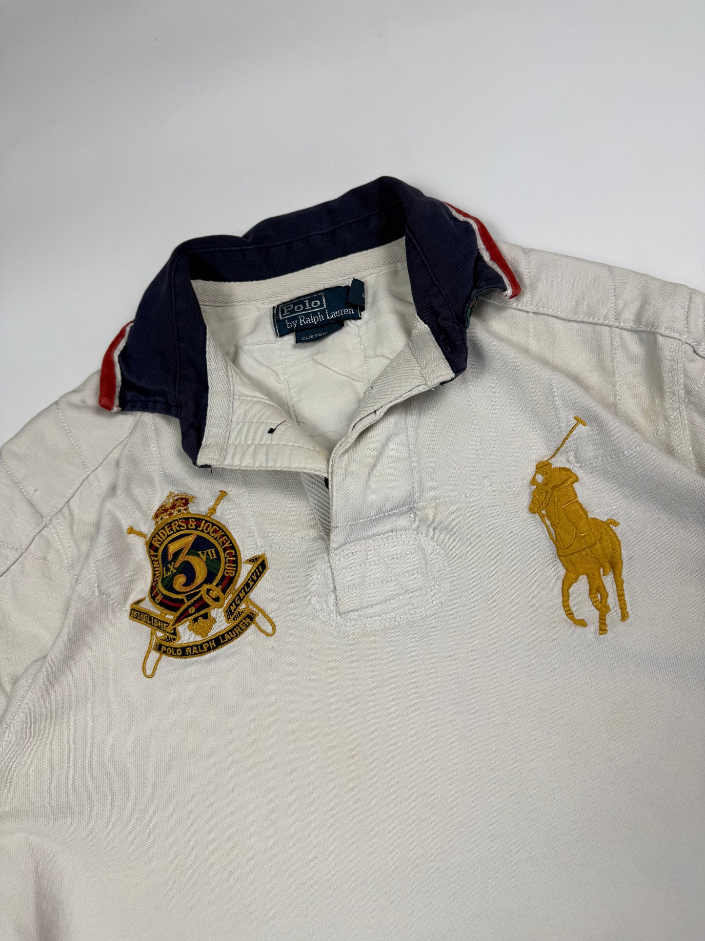 Vintage Polo Ralph Lauren big pony rugby polo shirt (M)