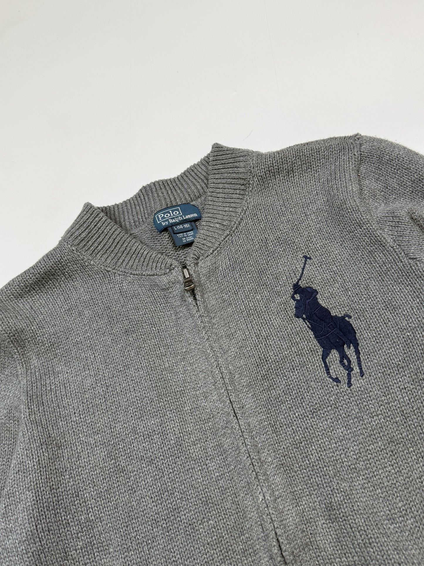 Polo Ralph Lauren full zip knit sweater (S)