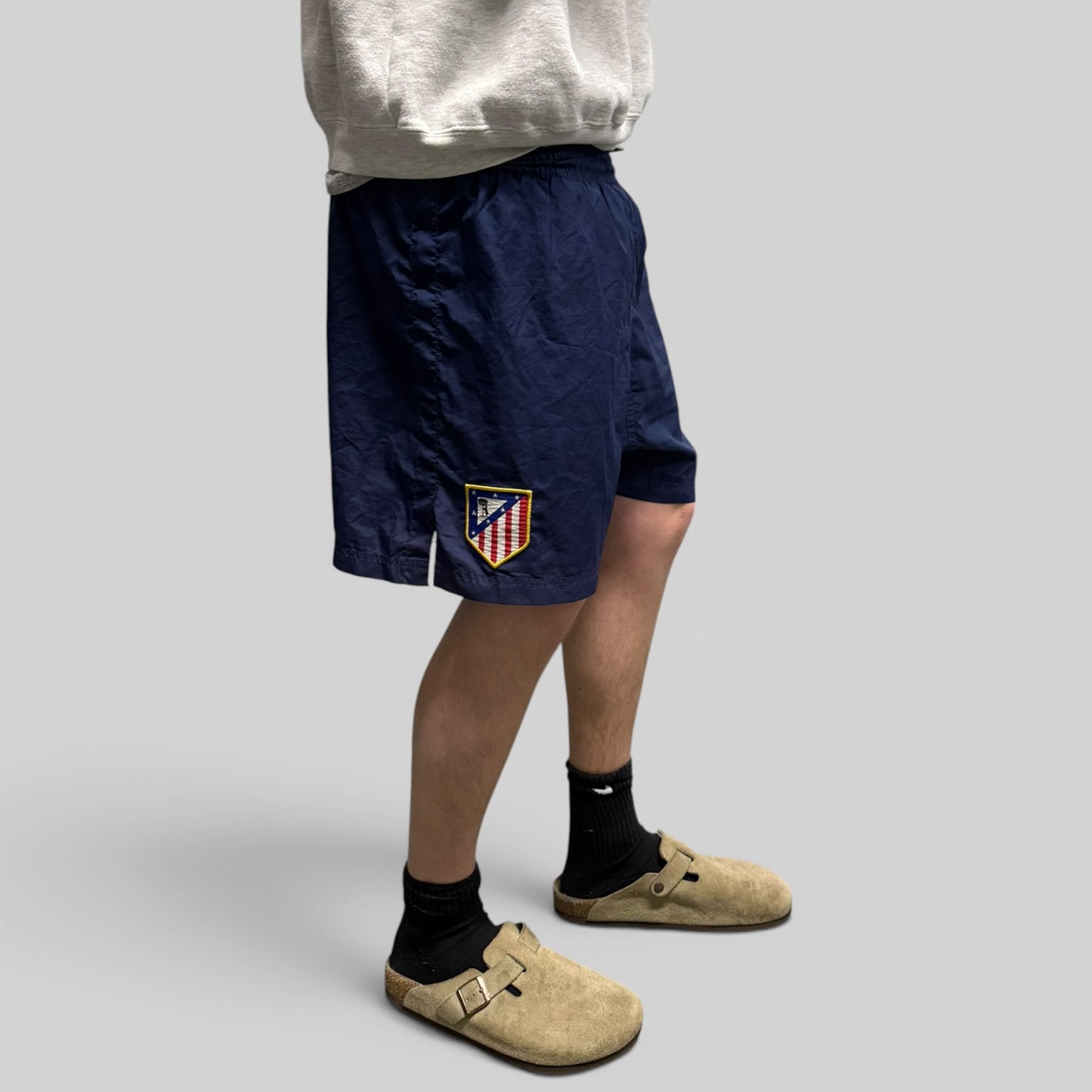 Vintage Atletico Madrid 2003/04 Nike home football shorts (M)