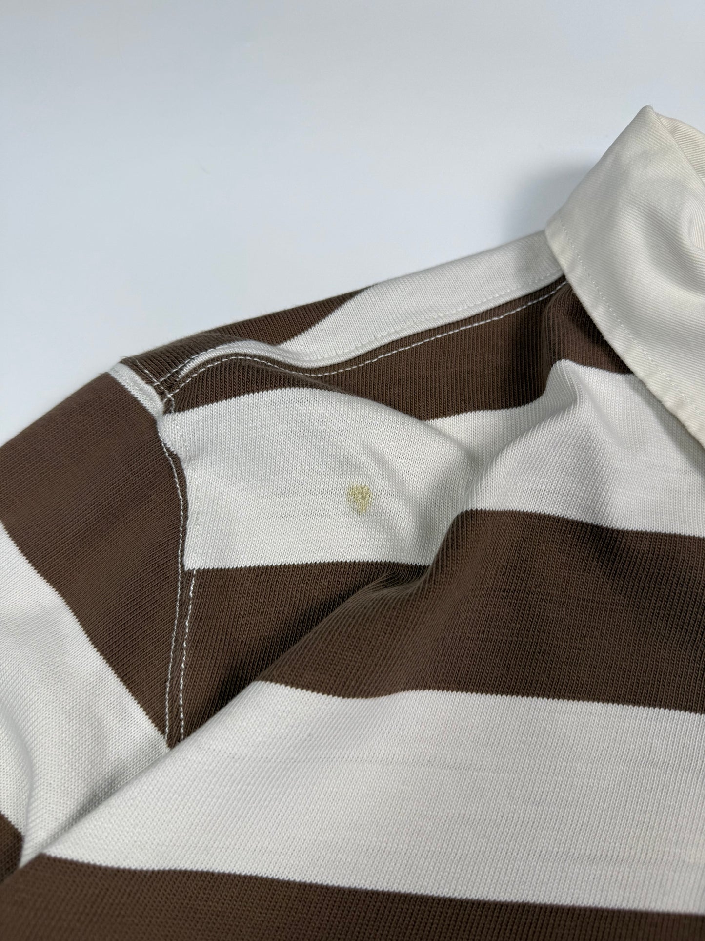 Vintage Polo Ralph Lauren striped rugby polo shirt (XL)